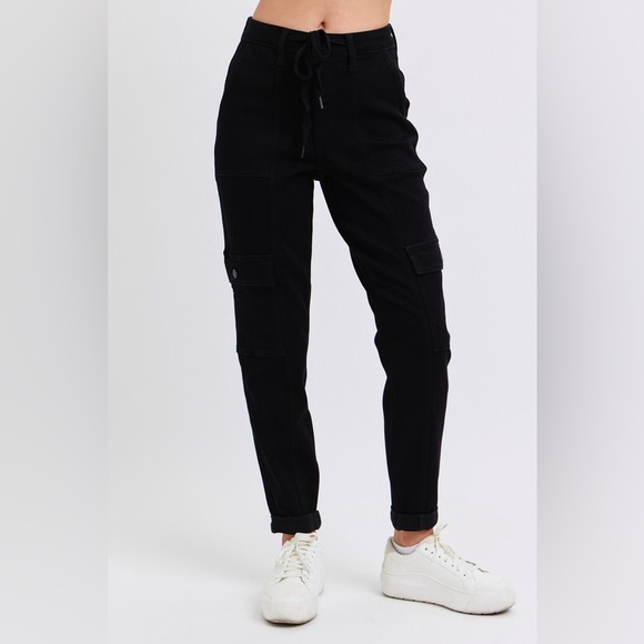 Judy Blue High Waist Cuff Jogger Shorts Plus